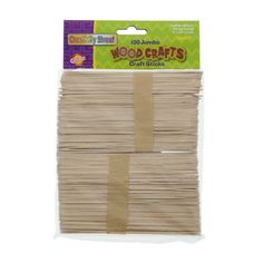 wooden crafts craft sticks, pack of 100