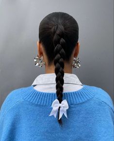 Sleek Ponytail Braid, Hairstyles For All Hair Types, Ponytail Braid, Aesthetic Hairstyles, French Braid Hairstyles, Hair Stylies, Easy Hairstyles For Long Hair