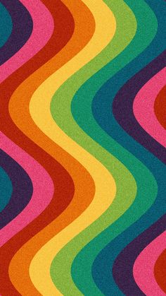 a multicolored pattern with wavy lines