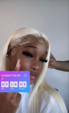 613 Wig Hairstyles Brown Roots, 613 Birthday Hair, 613 No Edges Wig, Blonde Wig Black Women Light Skin, Blonde Wig Light Skin Girl, Birthday Hair, Quick Weave, Different Hairstyles