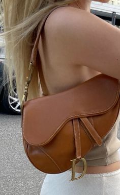 brown vintage dior saddle bag Dior Saddle Brown, Brown Dior Bag, Vintage Dior Saddle Bag, Dior Saddle Bag Aesthetic, Dior Bag Saddle, Brown Bag Aesthetic, Dior Bag Aesthetic