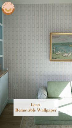 The Lena peel and stick wallpaper by Loomwell makes updating your playroom a breeze. Designed by House of Haricot, this bow striped wallpaper adds charm to wall design and wall treatments. Perfect for renters and DIY interior enthusiasts alike. Head to our shop to learn more about our easy-to-use peel and stick wallpaper.