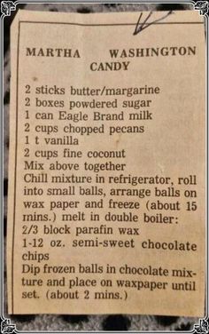 an old recipe for marshmallow candy