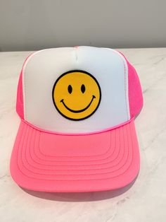 Smiley Face Things, Smiley Face Stuff, Preppy Hats, Smiley Face Clothing, Preppy Smiley Face, Smiley Face Hat, Preppy Must Haves, Preppy Hat, Crop Sweatshirt Hoodie