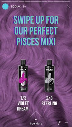 Artic Fox Purple Af On Brown Hair, Artic Fox Color Mixes, Artic Fox Mixology, Arctic Fox Color Mixes, Arctic Fox Hair Dye Mixes, Arctic Fox Mixology, Arctic Fox Hair Dye Combinations Purple