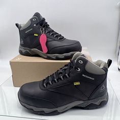 Reebok Work Beamer Men’s Work Boots Shoes Safty Toe Waterproof Black Leather Mens Us 10.5 Wide Condition: New Without Box. Lace Up Sneaker Composite Work Boots, Reebok Work Boots, Shoes Reebok, Reebok Shoes, Boots Shoes, Work Boots, Boots Men, Men's Shoes, Shoe Boots