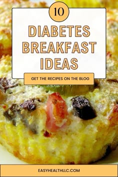 Delicious low carb, high protein breakfast ideas you can enjoy and still keep those glucose levels in check! From egg cups to sausage stuffed peppers- we have the tastiest diabetes friendly recipes and tips to make the morning meal the easiest. Prediabetic Diet Food Lists, Breakfast For Diabetics, Low Carb Breakfast Muffins, Food Breakfast Ideas, Low Glycemic Recipes, Foods For Diabetics, Prediabetic Diet, Low Calorie Breakfast, High Carb Foods