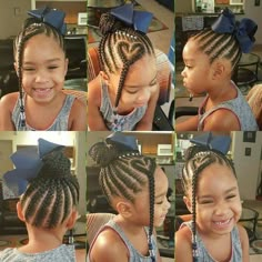 PINNED BY: @LOVEMEBEAUTY85 Child Hairstyles, Kid Braids, Childrens Hairstyles, Children Hairstyles, Kids Natural Hair, Kid Hair Styles, Girls Hair Styles, Kids Hairstyle, Kids Hair Styles