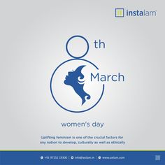 an advertisement for women's day with the image of a woman in a circle