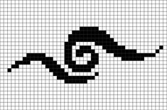 a cross stitch pattern in black and white with the letter c on it's side