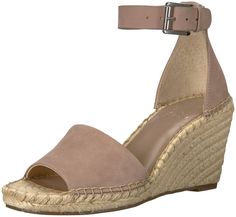 PRICES MAY VARY. Braided jute wedge with hand whipstitching detail Buckle closure in silvertone for black and goldtone for tan 2.75 inch wedge heel with .5 in platform Covered heel counter with adjustable ankle strap Leather upper with rubber sole Sandal Platform, Espadrille Wedge, Platform Sandals Heels, Espadrille Sandals, Vince Camuto Shoes, Espadrille Shoes, Wedge Espadrille, Wedge Sandal, Espadrilles Wedges