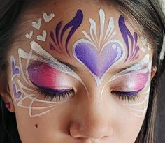 Rainbow Face Paint, Face Art Painting, Cool Face Paint, Face Paint Kit, Festival Face, Rainbow Face