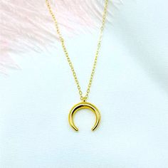 This Trendy Gold Half Moon Necklace Is Perfect For Everyday Use. Wear It Alone Or Layer With Other Necklaces. Minimalist Moon Necklace, Gold Filled Necklace, Dainty Moon Necklace, Gold Moon Pendant, Gift For Her Details Chain: 14k Gold Filled Pendant: 18k Gold Plated Over Brass Pendant Size: Aprox 14mm Chain Length: 16” Inches With 2” Inch Extender Contact For Custom Chain Length Packaging All Pieces Comes Beautifully And Carefully Packaged In A Jewelry Box Feel Free To Ask Questions Regarding T Minimalist Handmade Moon Necklaces, Moon Shape Charm Necklace With Delicate Chain For Gift, Moon Shaped Charm Necklace With Delicate Chain For Gifting, Moon Charm Necklace With Delicate Chain For Gift, Moon-shaped Charm Necklace With Delicate Chain For Gifts, Moon-shaped Charm Necklace With Delicate Chain, Minimalist Crescent Necklaces For Everyday, Elegant Half Moon Charm Necklace For Gifts, Everyday Half Moon Charm Necklace