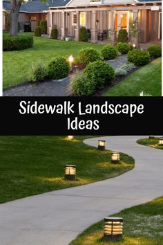 the side walk landscape ideas are great for landscaping and lawning, but they're easy to do