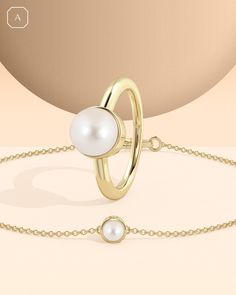 ✨ Celebrate with Pearls ✨ Warning: Gemini girls will have a hard time getting these pearl beauties off their mind ✨ #angarajewelry #pearljewelry #pearlrings #freshwaterpearl #pearlbracelet #gemini #celebratewithcolor Gemini Girl, Hard Time, Pearl Bracelet