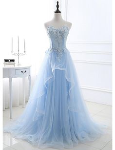 Prom Dress Corset Top, Corset Top Prom Dress, Light Blue Prom Dress Long, Prom Dress Corset, Light Blue Wedding Dress, Sky Blue Prom Dress, Sweetheart Evening Dress, Prom Dresses Long Blue, Top Prom Dresses