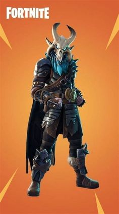 an image of a character from fortnite with horns on his head and long hair