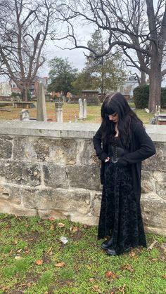 Maxi Velvet Skirt Outfit, Southern Goth Fashion, Goth Slip Dress Outfit, Dark Nymph Outfits, Goth Cardigan Outfit, Goth Church Outfit, Mopey Goth Outfits, Goth Witch Outfits, Southern Gothic Outfits