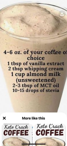 the instructions for how to make an iced coffee drink