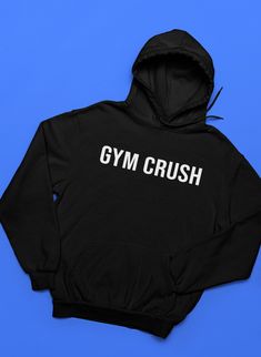 Gym Crush Hoodie | Gym Hoodie | Gym Sweatshirt | Gym Crush | Workout | Gymrat | Streetwear | Pump Cover | Gift | Unisex Comfy Hoodie to Lounge in Actual item may be lighter/darker than pictured. M A T E R I A L S - 80% US cotton/20% Poly-Ring Spun Yarn - Mid-Weight Fleece - 3 Panel Hoodie - Matching Draw Cord - Kangaroo Pocket S I Z I N G - Size chart is available on our listing photos. S H I P P I N G  &  P R O D U C T I O N  T I M E - Production Time is 1-2 Business Days. (May be delayed durin Cotton Crew Neck Hoodie For Workout, Cotton Hip Hop Sweatshirt For Gym, Winter Gym Sweatshirt With Graphic Print, Gym Hoodie With Letter Print And Crew Neck, Gym Fleece Sweatshirt With Letter Print, Cotton Workout Hoodie With Graphic Print, Graphic Print Gym Hoodie, Fleece Sweatshirt With Letter Print For Gym, Graphic Print Long Sleeve Hoodie For Gym