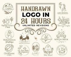 24 Hours Delivery   100% MONEY BACK GUARANTEE   UNLIMITED REVISION  A hand-drawn logo brings forth a unique charm that speaks volumes. The organic lines and authentic imperfections resonate, evoking a genuine emotional connection in your customers. This artistic touch caters perfectly to small and mid-sized brands, granting them an identity that's both relatable and memorable. Customers respond with warmth and curiosity, drawn to the sincerity. The array of styles available ensures a logo tailor Logo Tailor, Logo Design Shop, Creation Logo, Typography Branding, Hand Drawn Logo, Letterhead Design, Organic Lines, Logo Creation, Brand Guide