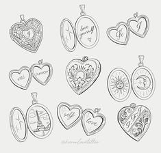 coloring pages for valentine's day with heart shaped lockes