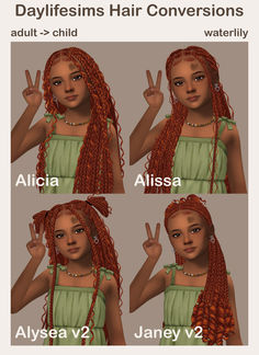 sims 4 cc hair set collage Sims 4 Cc Daylife Sims, Daylife Sims Hair, Sims 4 Cc Girl Hair, The Sims 4 Kids Cc, Sims 4 Child Hair, Daylife Sims, Sims 4 Kids Cc, The Sims 4 Kids, Sims 4 Cas Mods