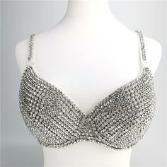 This custom rhinestone bra set from Primadons and Donnas is made to order and takes around 7-10 business days to ship out for sizes small-large. It features small stones on the breast and a rhinestone design on the bottom. Please pay attention to sizing as it runs small. For plus or custom size, please provide your measurements in CM for bust, waist, and hips. For custom measurements takes around 30 days *Please note you can add extra stones to the back of the bottoms. They come without stones. Custom Rhinestone, Rhinestone Bra, Bodysuit Tops, Bodysuit Jumpsuit, Full Body Suit, Stocking Tights, Beach Swimwear, Sweater Collection, Rhinestone Designs