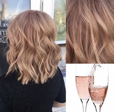 Ombre Makeup, Blond Rose, Champagne Blonde Hair, Champagne Hair, Gold Ombre, Champagne Blonde, Strawberry Blonde Hair, Hair Color Pink, Winter Hair Color