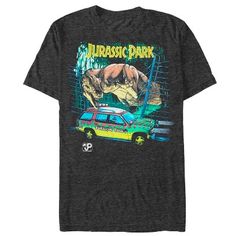 You may not make it out of Jurassic Park in one piece, but at least you got the awesome Jurassic Park T. Rex Text T-Shirt for your visit! Dress sharp (did someone say something about sharp teeth!?) with an awesome dinosaur shirt inspired by your favorite T. Rex movie. Jurassic Park Car, Car Chase Scene, Jurassic Park T Rex, Jurassic Park Logo, Car Chase, Text T Shirt, Dinosaur Shirt, Sharp Teeth, Star Wars Collection