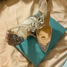 New In Box Betsy Johnson Heels Never Worn, Tiffany Blue Bottoms. Gorgeous! Size 11 Silver Low Heel Wedding Shoes For Party, Chic Silver Ankle Strap Wedding Shoes, Silver Glitter Low Heel Wedding Shoes, Silver Glitter Wedding Shoes For Party, Glamorous Silver Glitter Wedding Shoes, Silver Pointed Toe Heels For Events, Chic Silver Pointed Toe Wedding Shoes, Silver Low Heel Heels For Events, Chic Silver Closed Toe Wedding Shoes