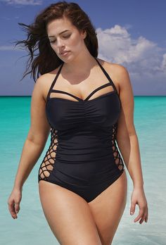 Swim Sexy The Boss Underwire Swimsuit Underwire Swimsuit, Plus Size One Piece, Bandeau Swimsuit, Swimwear Women, Plus Size Swimsuits, Swimsuits For All, Plus Size Swimwear, Beach Wears, Black Swimsuit