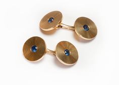 Tiffany Co. Engine-Turned Sapphire Cufflinks Round Screw Back Cufflinks For Business, Designer Round Cufflinks For Formal Occasions, Antique Cufflinks For Business, Antique Cufflinks With Polished Finish, Antique Business Cufflinks With Polished Finish, Antique Cufflinks With Polished Finish For Business, Antique Round Cufflinks For Formal Occasions, Antique Cufflinks For Formal Wear, Sapphire Cufflinks