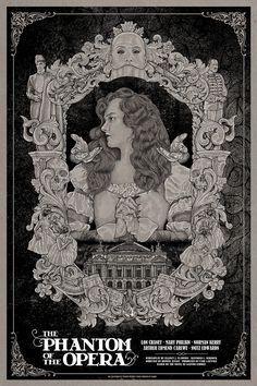 an advertisement for the theatre's production of the play, the phantom of the opera