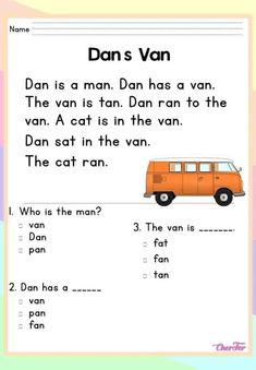 an orange van is shown with the words dan's van written in front of it