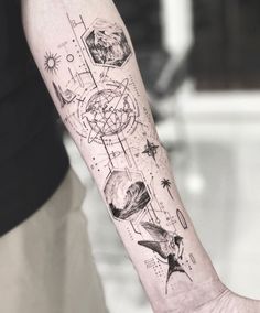 a person with a tattoo on their arm