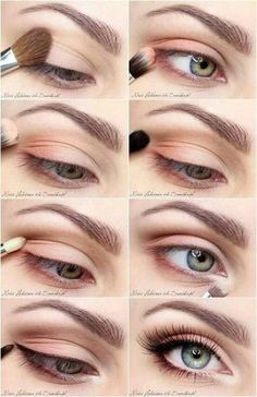 Spring Eye Makeup, Spring Makeup Tutorial, Teknik Makeup, Pastel Eyeshadow, Membentuk Alis, Bridal Makeup Tutorial, Alat Makeup, Peach Makeup