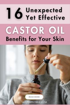 Discover the incredible castor oil skin benefits with our comprehensive guide! Learn about these natural oils for skin & hair to incorporate castor oil into your daily skin care routine for enhanced wellness and beauty. Explore castor oil secrets, hacks, and uses for acne, skin tightening, skin care, eyebrows, eyelashes, and hair growth. Moreover, castor oil can transform your skincare routine with its natural moisturizing and hydration properties. Castor oil can be used for acne and acne scars. Incorporate castor oil into your skincare regimen for deep hydration and a healthy glow. Perfect for all skin types, castor oil can also enhance your eyebrows and eyelashes, promoting hair growth and providing organic skincare solutions. Castor Oil Skin Benefits, Castor Oil Skin, Olive Oil Benefits Skin, Dry Lips Remedy, Benefits Of Castor Oil, Fenugreek Oil, Castor Oil For Skin, Olive Oil Benefits