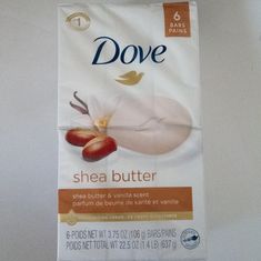 New Shea Butter & Vanilla Scent 1/4 Moisturizing Cream Soap 6 Bars This Beauty Bar Creates A Rich, Creamy Lather To Nourish And Pamper Skin. Dove Does Not Dry Your Skin Like Regular Soap. This Soap Contains 1/4 Moisturizing Cream, A Plant Based Cleanser, It Is Ph Balanced. It Contains No Sulfate Cleansers And No Parabens. Globally, Dove Does Not Test On Animals. This Item Is Authentic. Brand: Dove Color: Cream Size: 3.75 Oz Per Bar (106 Grams Per Bar) Condition: New In Sealed Packaging Tags: Pla Benefits Of Shea Butter, Dove Cream, Strawberry Soap, Pamper Skin, Scent Bars, Soothing Bath, Vanilla Scent, Vanilla Fragrance, Foam Soap