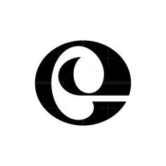 the letter g in a circle with an arrow on it's side, black and white