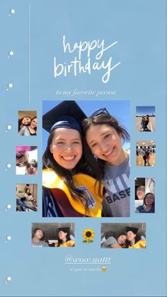 two girls in graduation caps and gowns are posing for the camera with their arms around each other