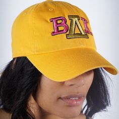 Big sister dean Beyoncé brought out her neophytes at Coachella 2018 as they stepped in their probate show looking for her team of sorors in the Beehive .. Are you Team B??? if so....get your gear now! We make amazing caps. It's really that simple. Unique & interesting caps for pretty gals and cute guys. Our caps are no exception. You'll likely not find this anywhere else either, so rest assured you'll be asked "where did you get that hat from?" from pretty much everybody. Enjoy the attention! De Yellow Vacation Cap, Trucker Hat Sorority, Sorority Hats Baseball Caps, Usc Kappa Kappa Gamma, Kappa Sorority, Kappa Delta Game Day Buttons, Beyonce Beyhive, Coachella 2018, Big Sister