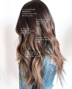 Highlights Brunette, Blonde Ideas, Fall Highlights, Brunette Medium, Underlights Hair, Color Formulas, Redken Shades