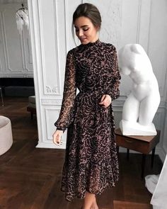 15 вариантов платьев миди на весну 2020 - tochka.net Fall Wedding Guest Dresses, Soiree Dress, Fall Wedding Guest, Dresses Fall, Fall Wedding Guest Dress, Wedding Guest Dresses, Best Wedding Dresses, Glam Dresses, Guest Outfit