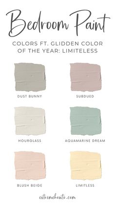 the bedroom paint colors that are available for each room in your home, including neutrals and