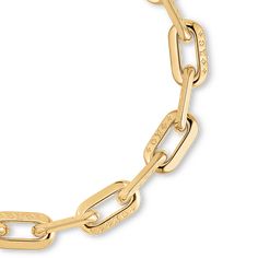 LOUIS VUITTON® - Lv Edge Necklace Mm - Gold Edge Necklace, Louis Vuitton Necklace, Louis Vuitton Official, Chain Links, Link Necklace, Women Collection, Chain Link, Initials, Louis Vuitton