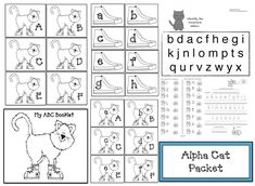 the alphabet and numbers worksheet for children to learn how to read letters with pictures