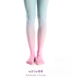 ►► Hand dyed superb quality pink-blue ombre tights for women. The material is super soft, fits nicely thanks to its comfortable stretch. Beautiful and bright colors. ❤️❤️❤️ Subscribe to my newsletter to hear of new products and discounts:  http://bit.ly/virivee-discounts Don't miss out! Few letters per year, no spam, unsubscribe anytime. ►► SIZES S-M-L sizes available. Please check the size chart (it is the last picture), as it could be different from other brands' sizing. If you are between two Ombre Tights, Turquoise Ombre, Blue Tights, Turquoise Rose, Goth Clothing, Little Bo Peep, Womens Tights, Pink Turquoise, Cute Unicorn