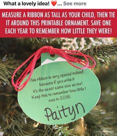 an ornament hanging from a christmas tree with the words pattin written on it