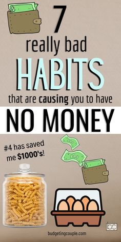 How to Stop Spending (Successful Habits to Try) Budgeting Finances For Beginners, Bad Money, How To Landscape, Vacation On A Budget, Couple Budgeting, Stop Living Paycheck To Paycheck, Money Saving Techniques, Break Bad Habits